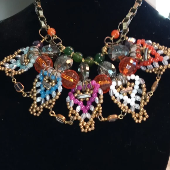 Anthropologie - Vintage PAM HIRAN Bib Statement Necklace
